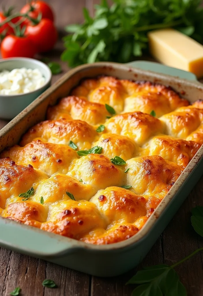 10 Crescent Roll Dinner Recipes Fun and Quick - 1. Cheesy Chicken Crescent Roll Casserole