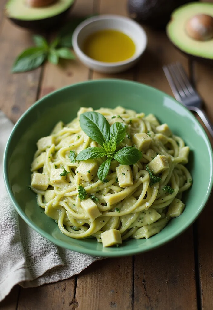 10 GERD Friendly Vegan Recipes for Gentle Eating - 1. Creamy Avocado Pasta
