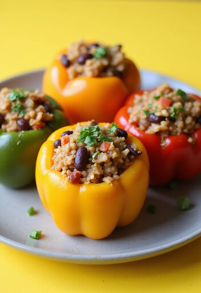 10 GERD Friendly Vegan Recipes for Gentle Eating - 10. Stuffed Bell Peppers