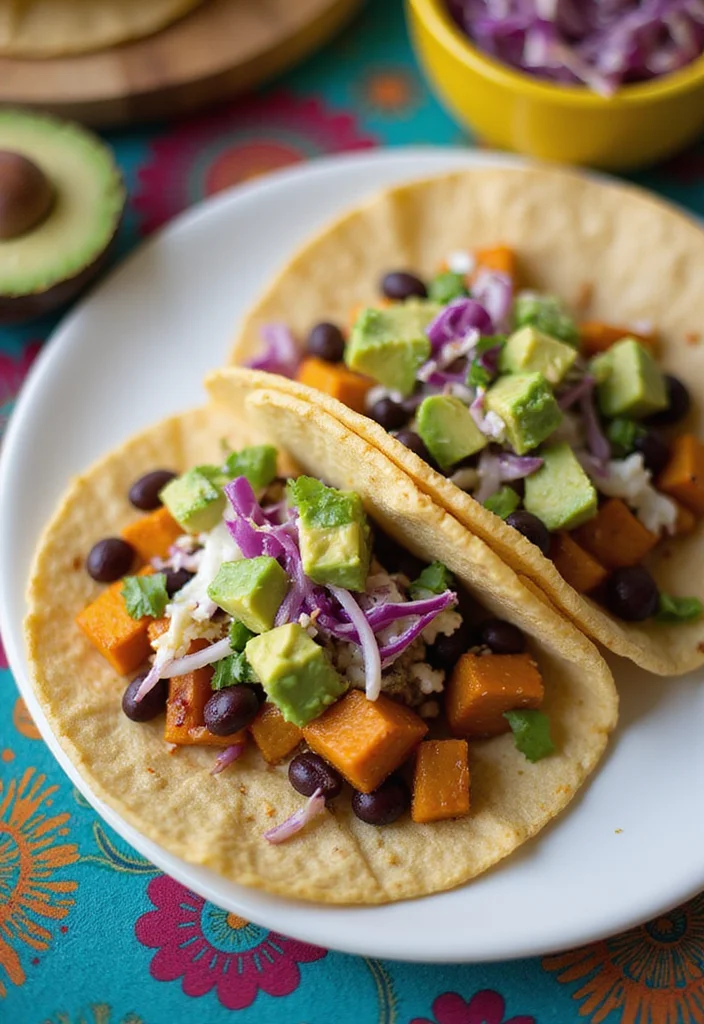 10 GERD Friendly Vegan Recipes for Gentle Eating - 3. Sweet Potato and Black Bean Tacos