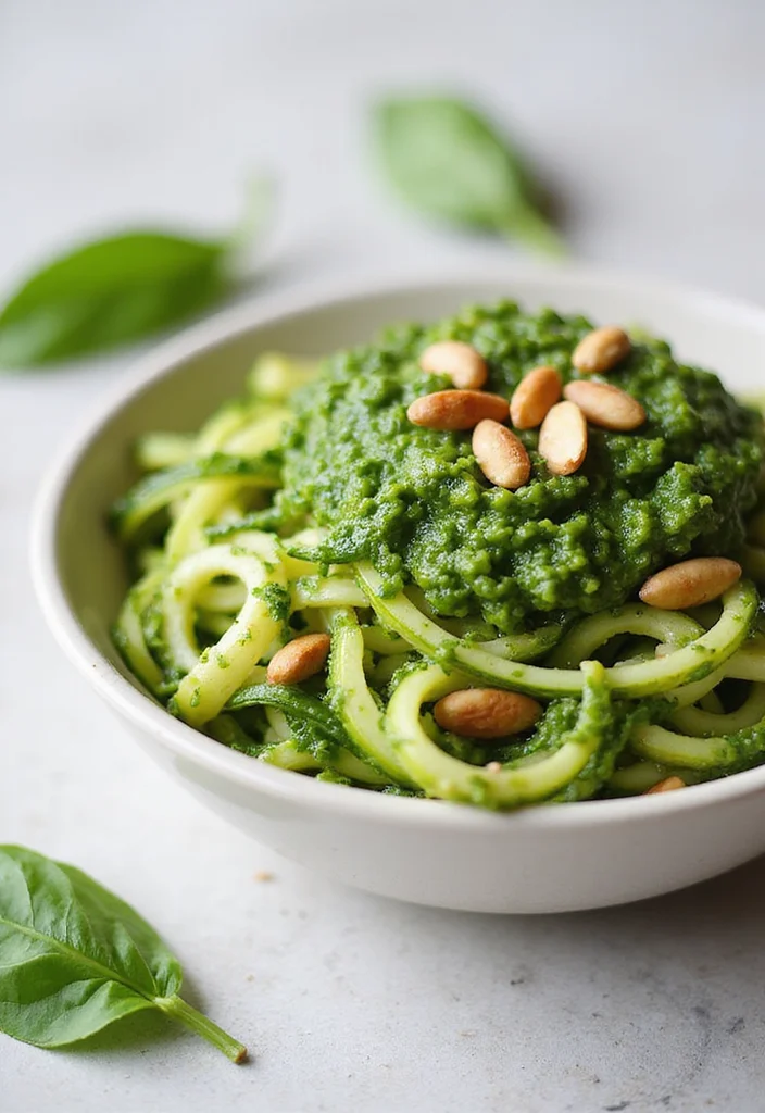 10 GERD Friendly Vegan Recipes for Gentle Eating - 5. Zucchini Noodles with Pesto
