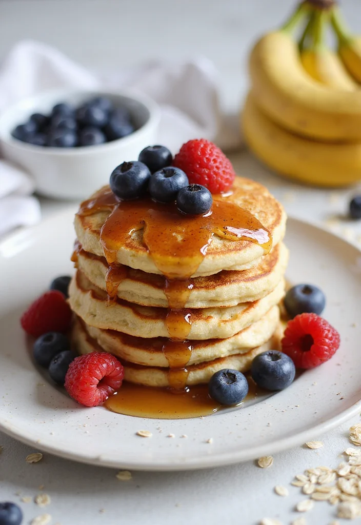 10 GERD Friendly Vegan Recipes for Gentle Eating - 9. Banana Oat Pancakes