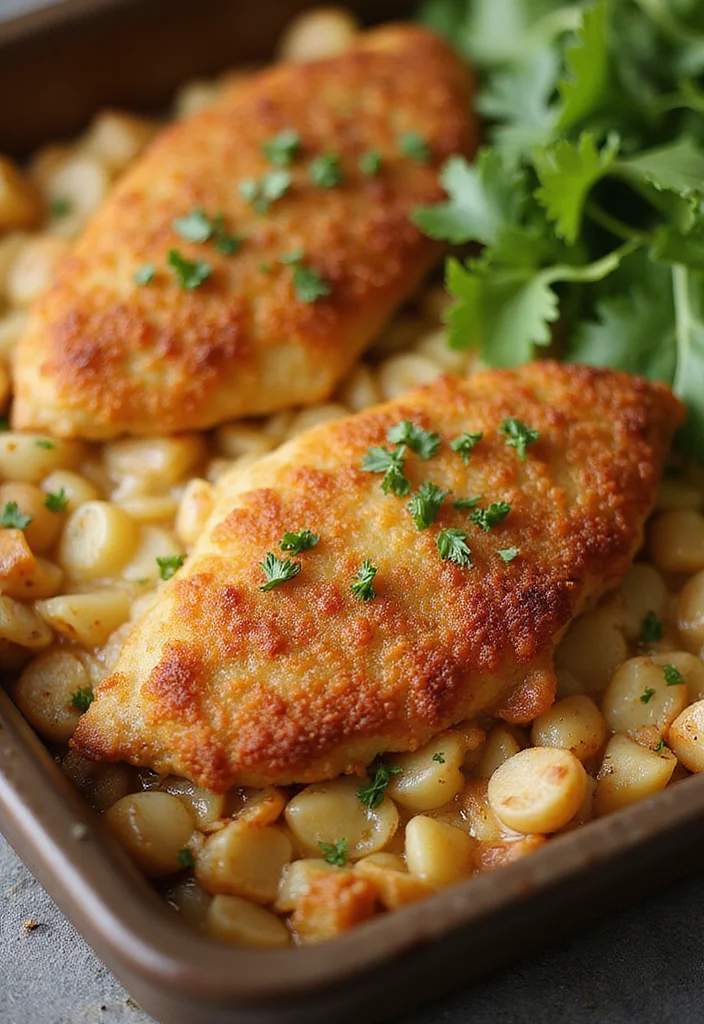 10 German Dinner Recipes for Cozy Comfort - 2. One-Pot Chicken Schnitzel Casserole