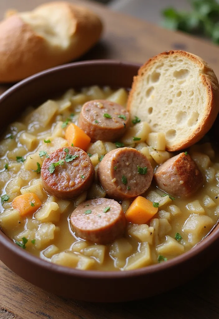 10 German Dinner Recipes for Cozy Comfort - 3. Hearty Sauerkraut and Sausage Stew