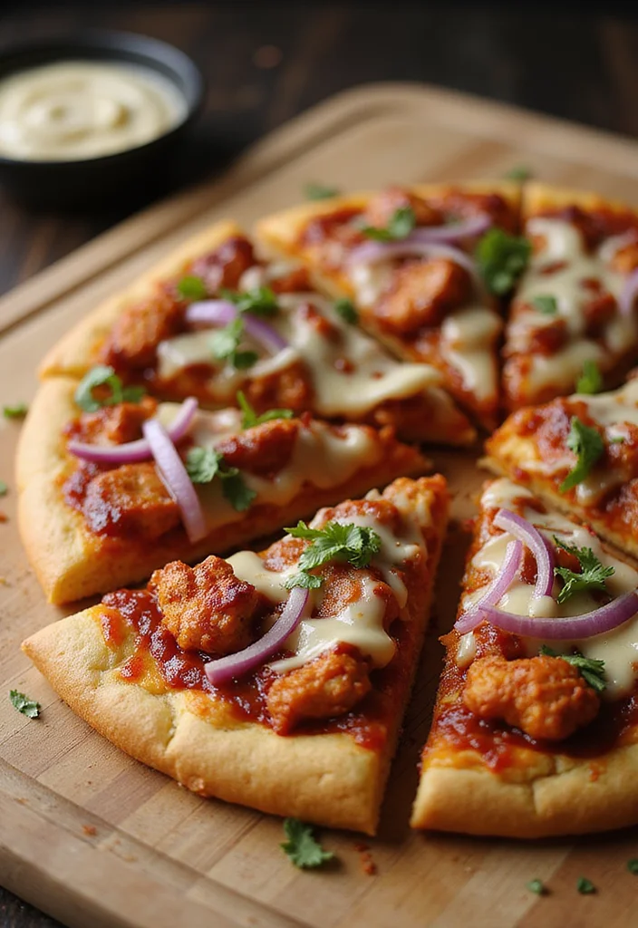 10 Healthy Pizza Recipes with Better Ingredients - 6. BBQ Chicken Cauliflower Pizza