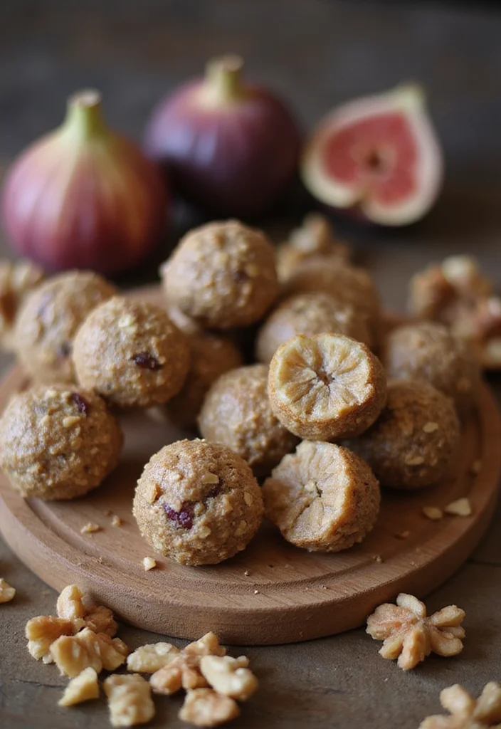10 Healthy Protein Ball Recipes for Simple Snacks - 10. Fig and Walnut Energy Balls
