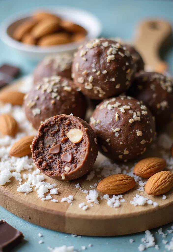 10 Healthy Protein Ball Recipes for Simple Snacks - 2. Almond Joy Energy Bites