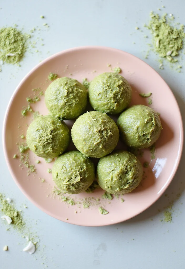 10 Healthy Protein Ball Recipes for Simple Snacks - 3. Matcha Coconut Protein Balls