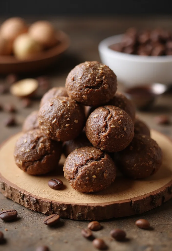 10 Healthy Protein Ball Recipes for Simple Snacks - 9. Mocha Hazelnut Protein Balls