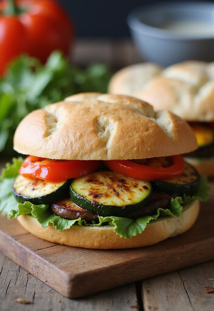 10 Healthy Sandwich Recipes for Quick Meals - 4. Grilled Vegetable and Pesto Sandwich