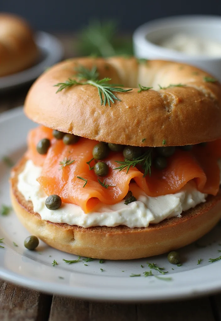 10 Healthy Sandwich Recipes for Quick Meals - 8. Smoked Salmon and Cream Cheese Bagel