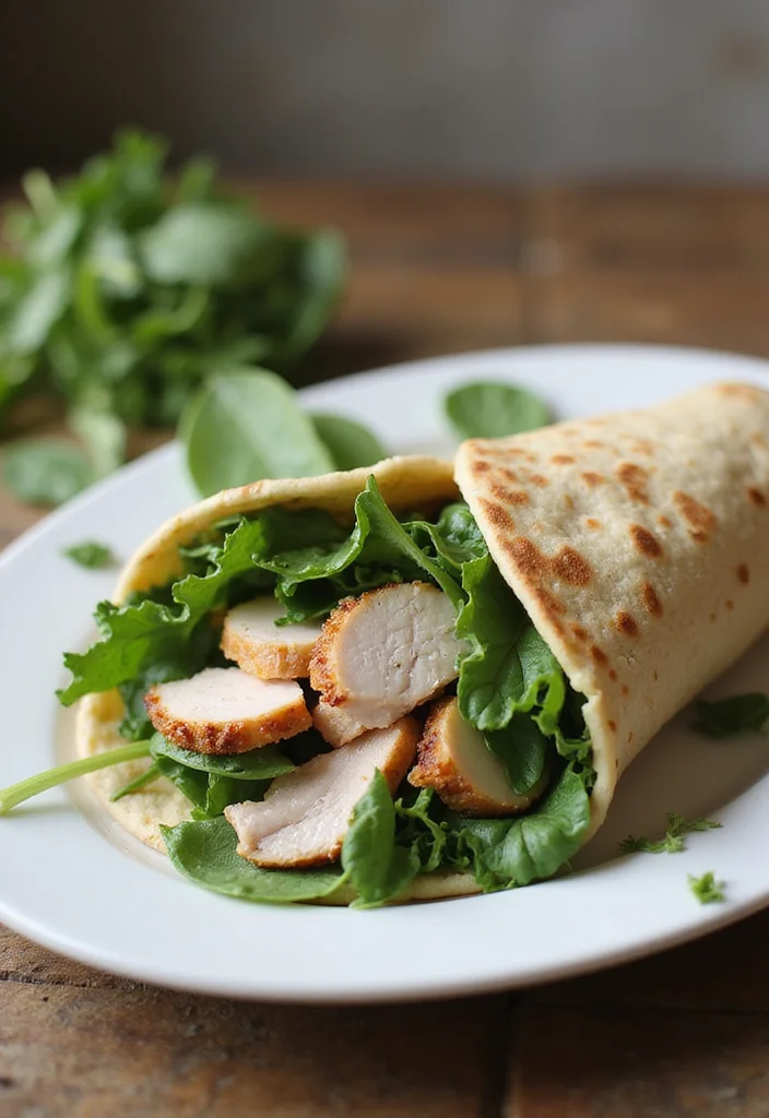 10 Healthy Wrap Recipes Easy and Filling - 6. Turkey & Spinach Wrap