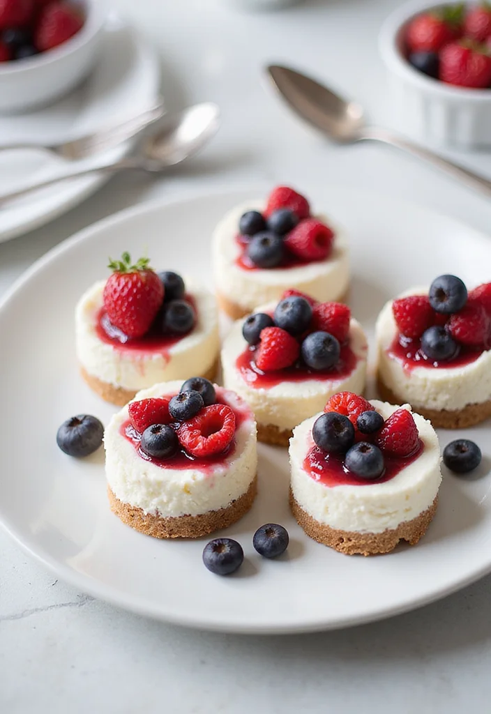 10 High Protein Dessert Recipes for Guilt-Free Treats - 2. Greek Yogurt Cheesecake Bites