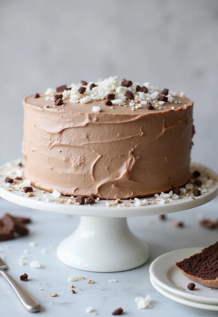 10 High Protein Dessert Recipes for Guilt-Free Treats - 8. Coconut Flour Chocolate Cake