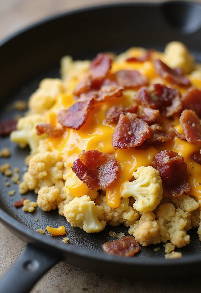 10 Keto Blackstone Recipes for Easy Griddle Meals - 5. Loaded Keto Cauliflower Hash