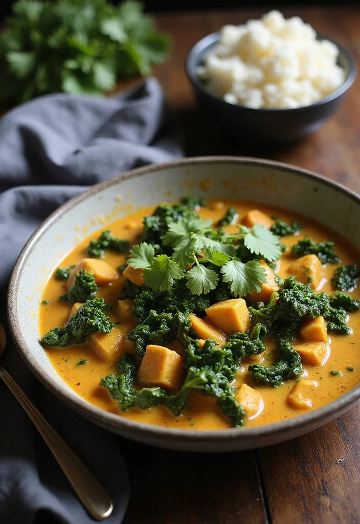 10 Keto Kale Recipes for Healthy Comfort - 10. Kale and Coconut Curry