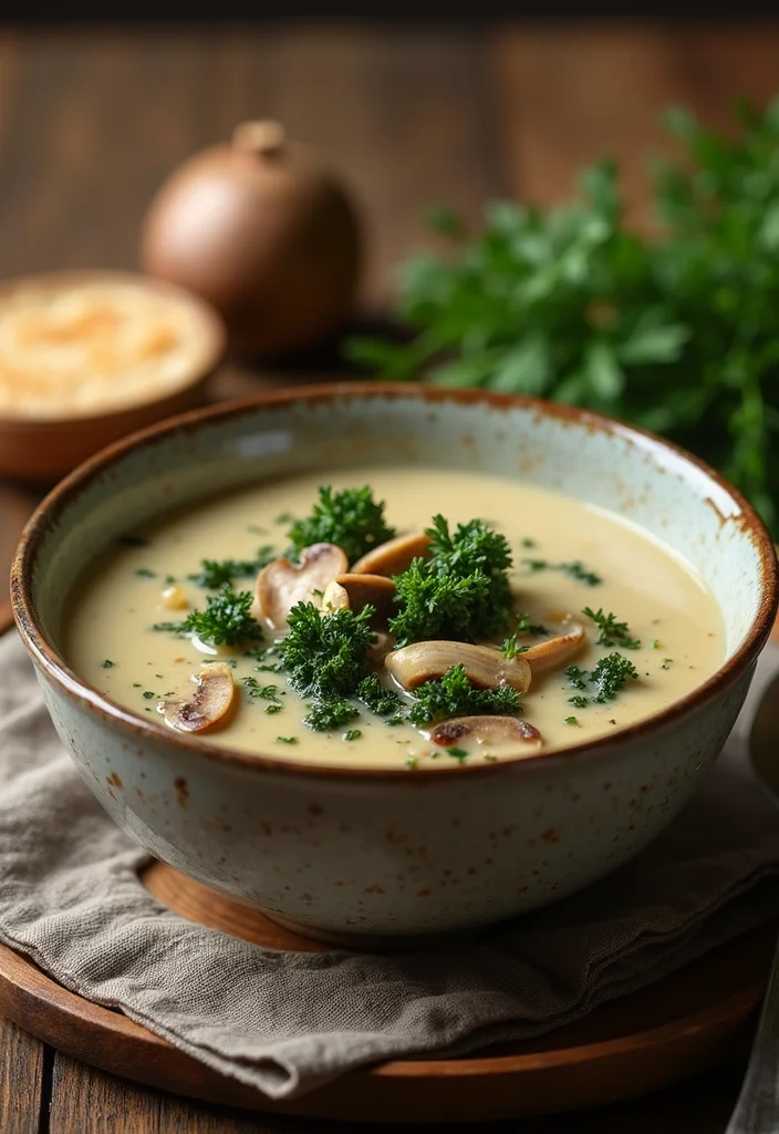 10 Keto Kale Recipes for Healthy Comfort - 2. Creamy Kale and Mushroom Soup