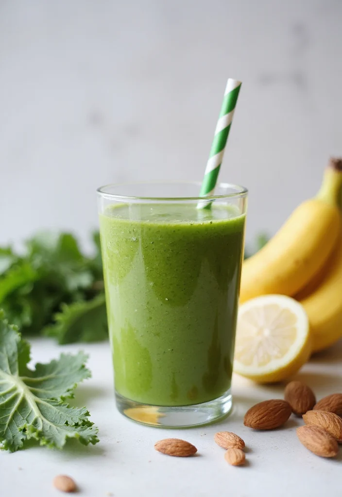 10 Keto Kale Recipes for Healthy Comfort - 9. Kale and Almond Butter Smoothie