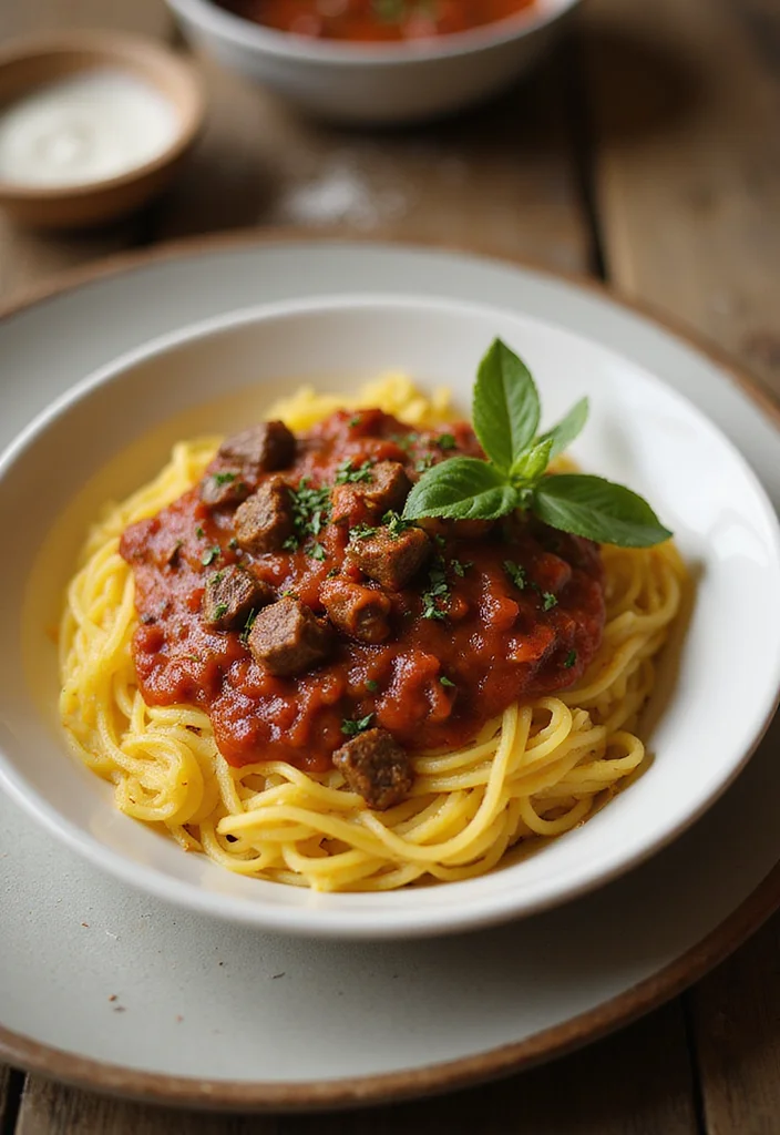 10 Keto Paleo Recipes for Busy Professionals: Clean and Low Carb - 9. Spaghetti Squash with Meat Sauce