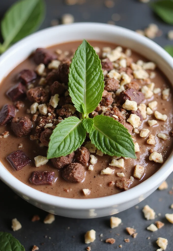 10 Keto Protein Powder Recipes for Quick Nutrition - 10. Chocolate Mint Protein Bowl