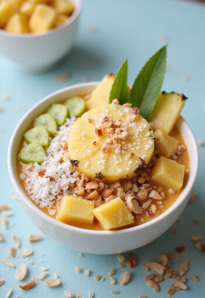 10 Keto Protein Powder Recipes for Quick Nutrition - 4. Tropical Coconut Protein Bowl