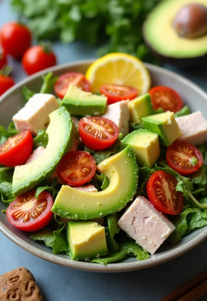 10 Keto Turkey Recipes for Lean Low Carb Meals - 4. Turkey Avocado Salad