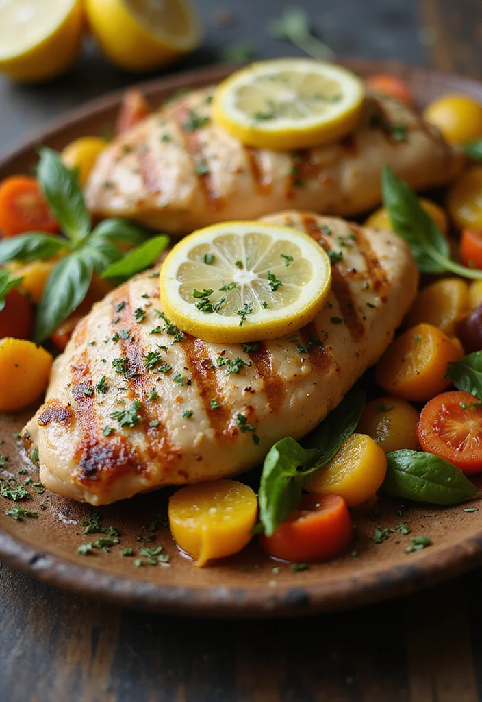 10 Low Sodium Dinner Recipes for Balanced Eating - 1. Zesty Lemon Herb Grilled Chicken