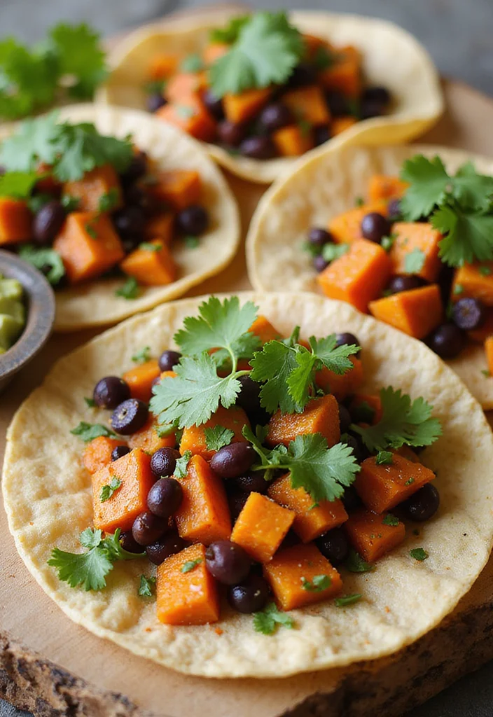 10 No Oil Vegan Recipes Clean and Simple - 5. Sweet Potato & Black Bean Tacos