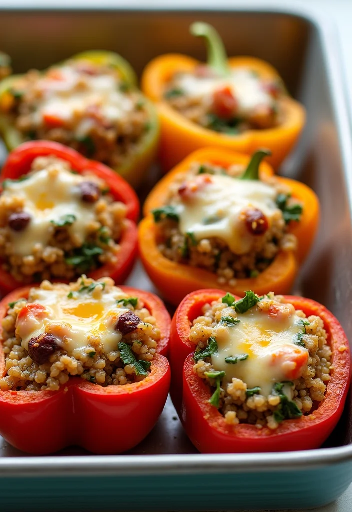 10 Puerto Rican Dinner Recipes for Bold Comfort - 9. Stuffed Peppers with Quinoa and Veggies