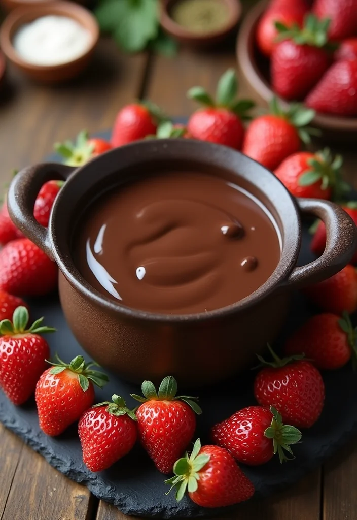 10 Romantic Dinner Recipes Easy and Elegant - 10. Chocolate Fondue