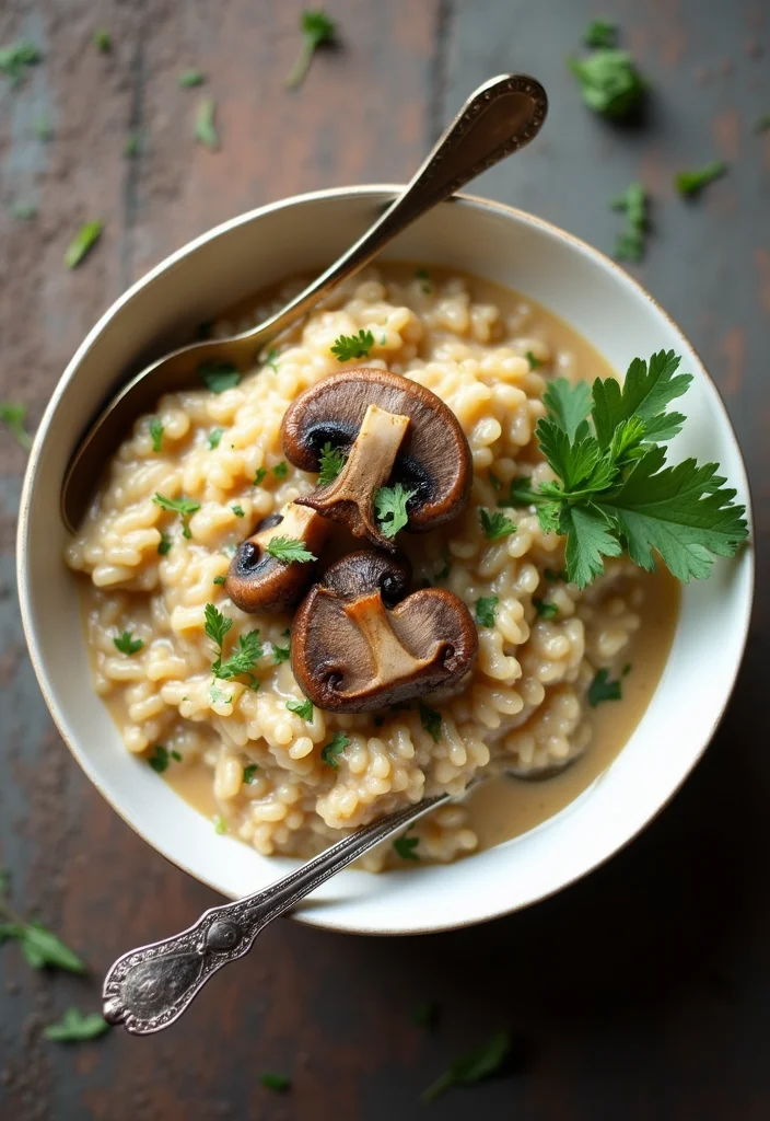 10 Romantic Dinner Recipes Easy and Elegant - 2. Creamy Mushroom Risotto