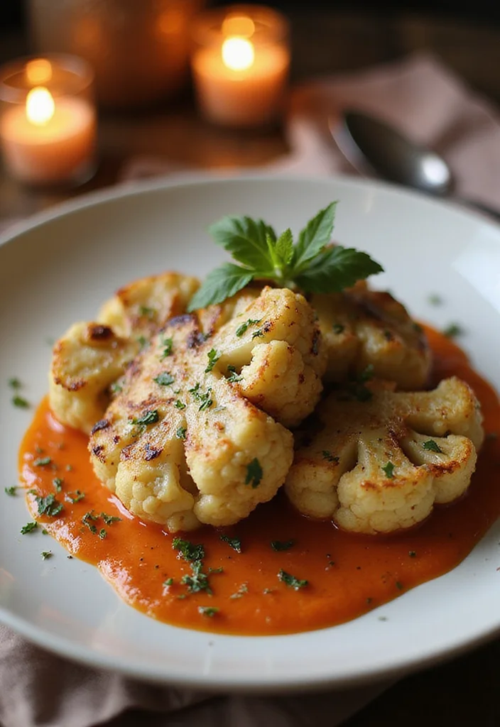 10 Romantic Vegan Valentine’s Dinner Recipes for Special Nights - 2. Spicy Roasted Cauliflower Steaks