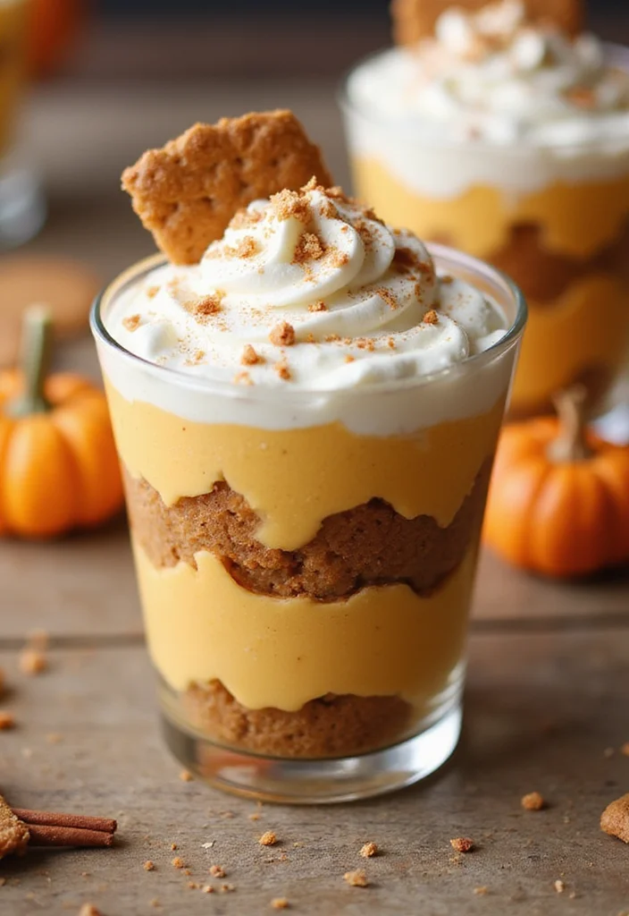 10 Trifle Dessert Recipes with Beautiful Layers - 9. Spiced Pumpkin Trifle