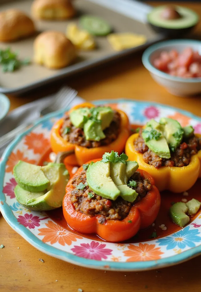 10 Vegan Bell Pepper Recipes Fresh and Flavorful - 4. Vegan Taco-Stuffed Peppers