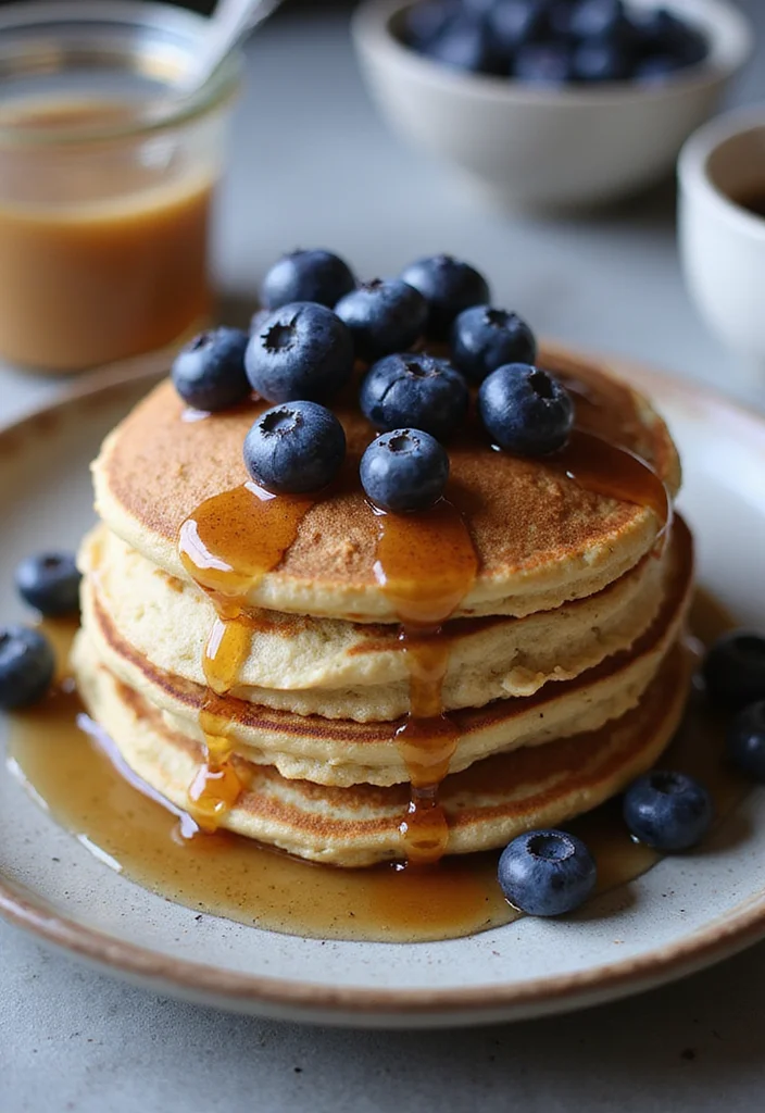 10 Vegan Blueberry Recipes Simple and Fresh - 3. Blueberry Oatmeal Pancakes