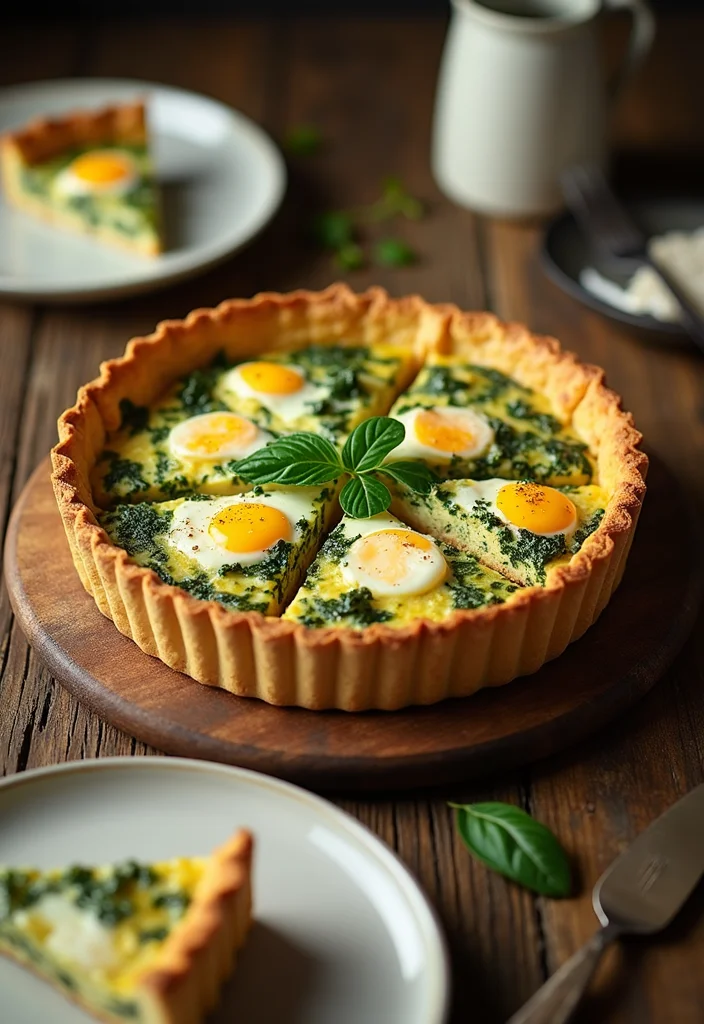 10 Vegan Just Egg Recipes Easy and Versatile - 3. Just Egg and Spinach Quiche