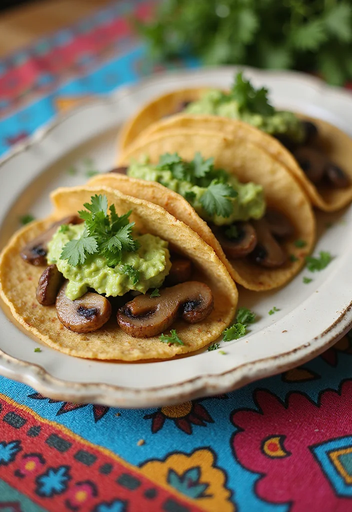 10 Vegan Oyster Mushroom Recipes Rich and Hearty - 3. Savory Mushroom Tacos with Avocado Salsa