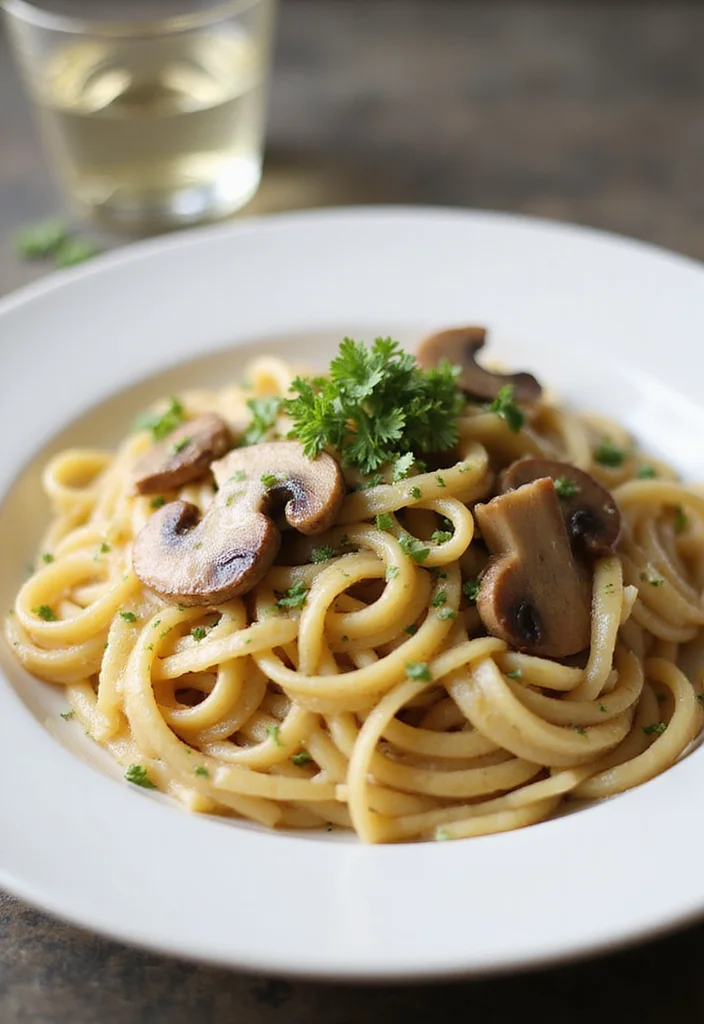 10 Vegan Oyster Mushroom Recipes Rich and Hearty - 6. Garlic Butter Oyster Mushroom Pasta