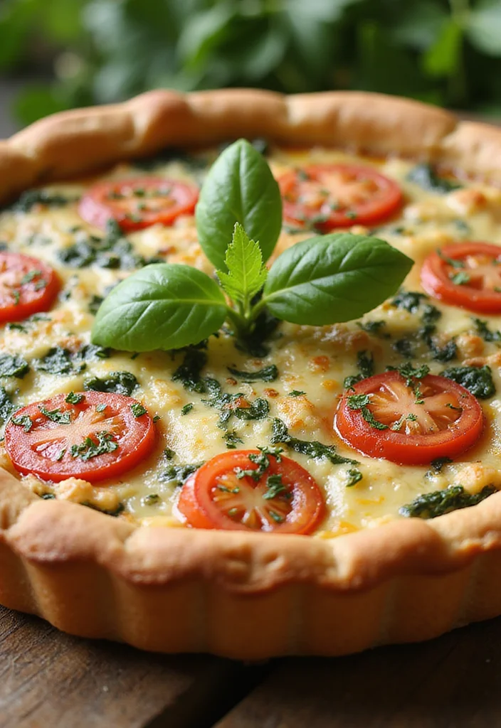 10 Vegan Savory Pie Recipes for Cozy Meals - 10. Mediterranean Spinach and Tomato Pie