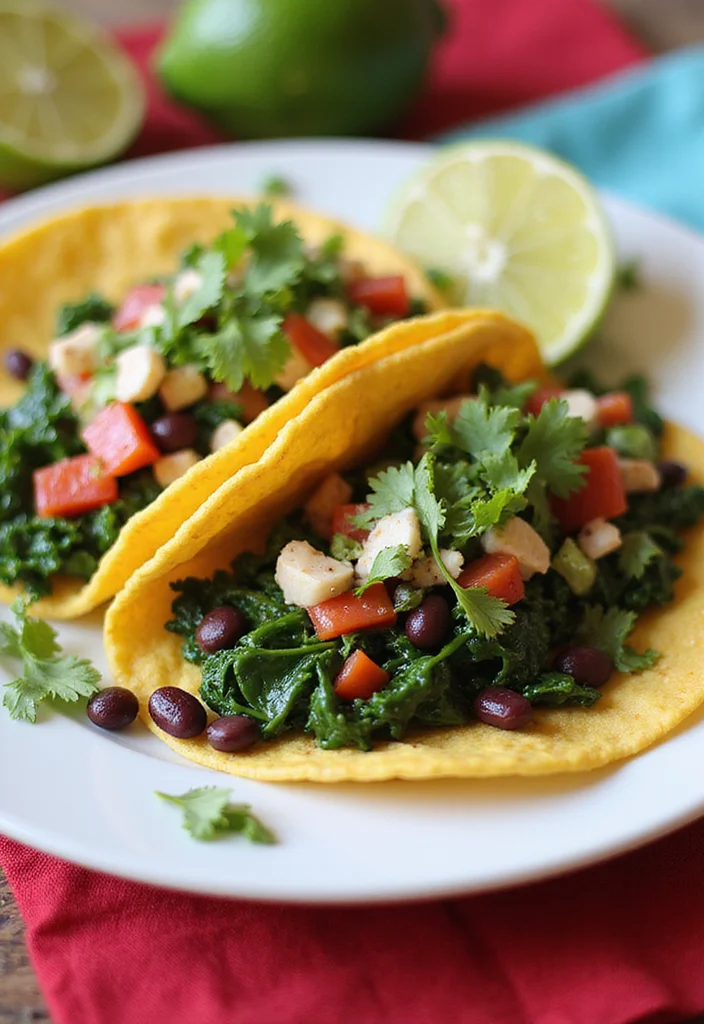 10 Vegan Swiss Chard Recipes for Bright Meals - 10. Spicy Swiss Chard and Black Bean Tacos