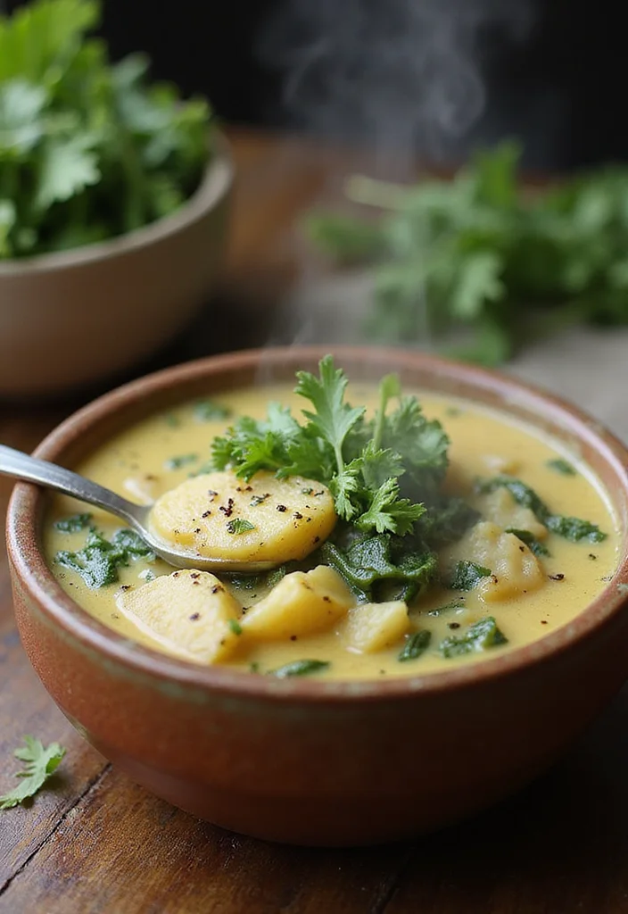 10 Vegan Swiss Chard Recipes for Bright Meals - 2. Creamy Swiss Chard and Potato Soup