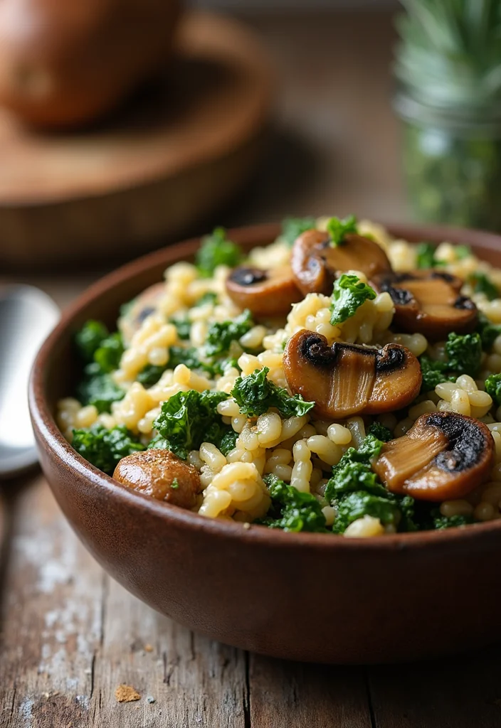 10 Vegan Swiss Chard Recipes for Bright Meals - 4. Baked Swiss Chard and Mushroom Risotto