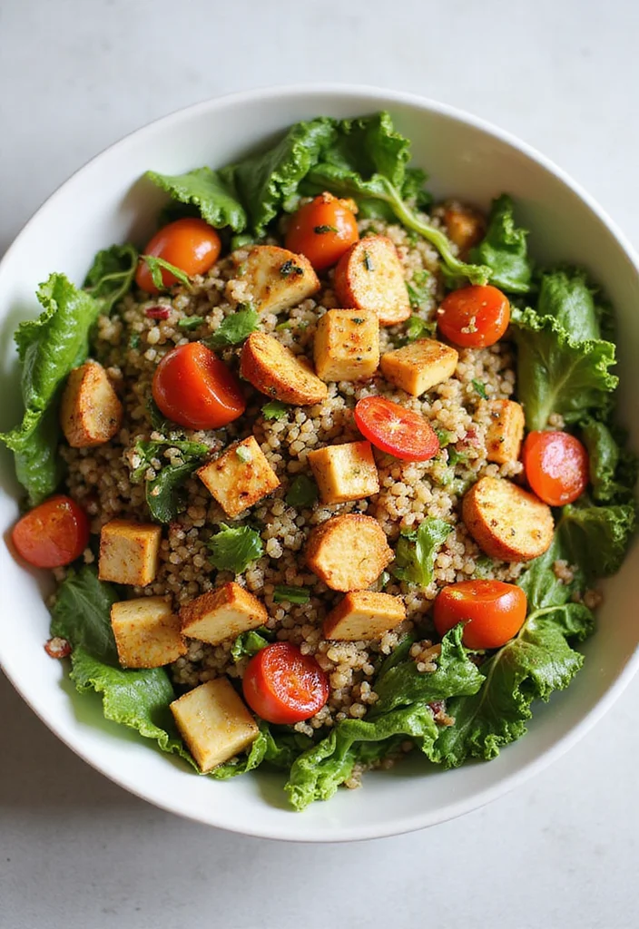 10 Vegan Tempeh Recipes for Easy Protein - 9. Tempeh Salad Bowl