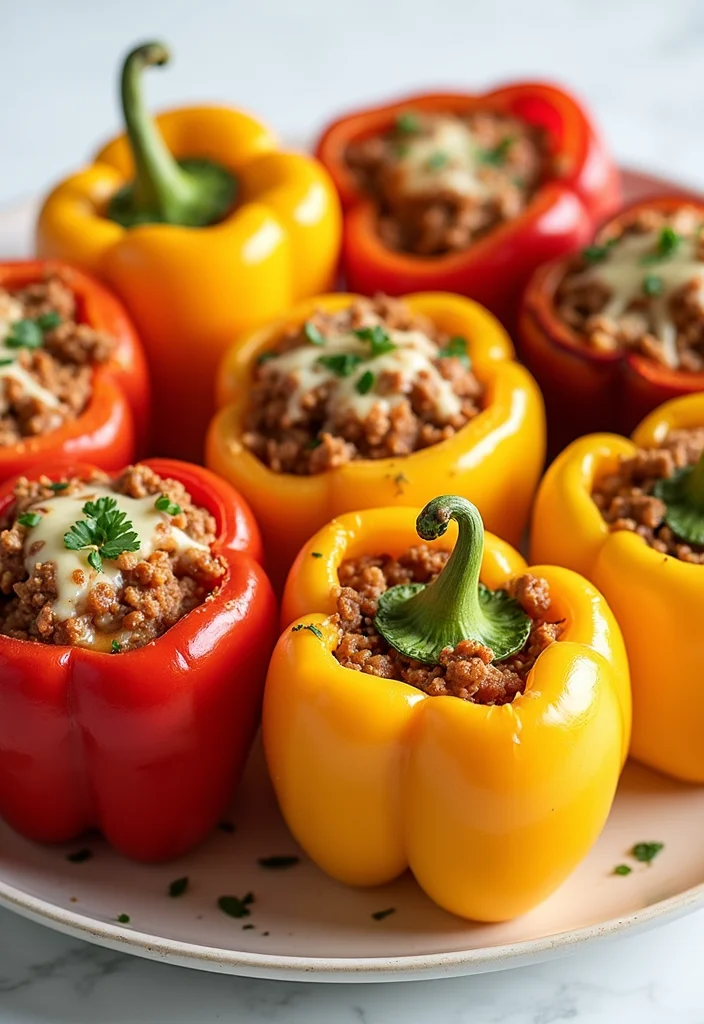 12 Affordable Keto Recipes for Budget Friendly Eating - 8. Stuffed Bell Peppers