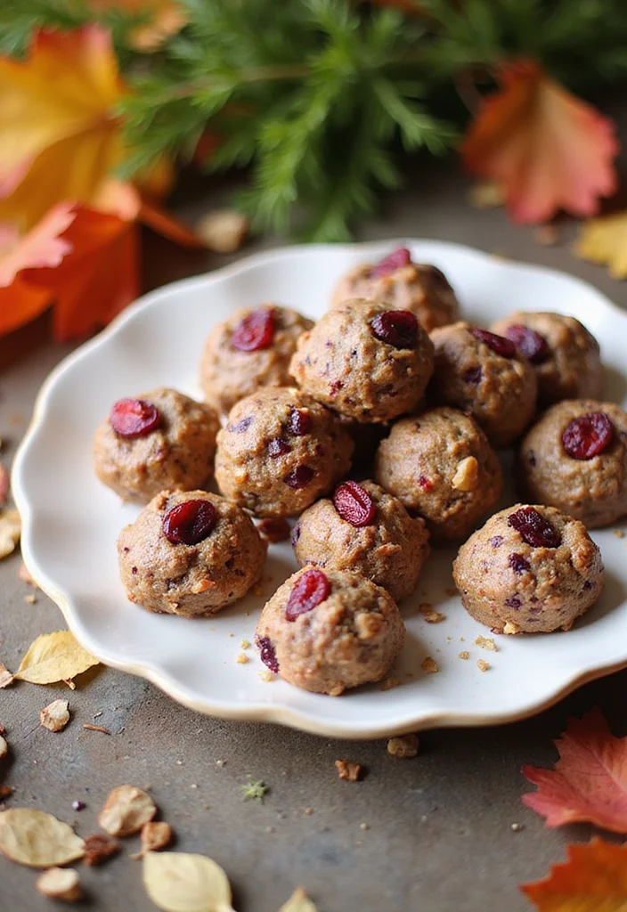 12 Autumn Healthy Recipes with Seasonal Flavor - 10. Cranberry Almond Energy Bites
