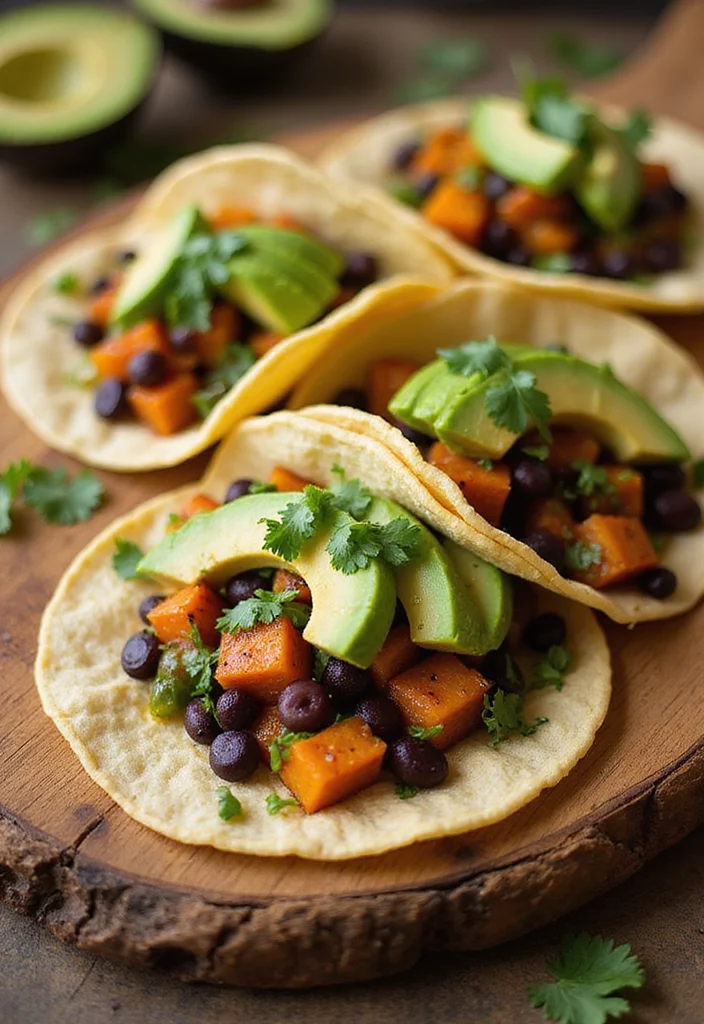 12 Autumn Healthy Recipes with Seasonal Flavor - 3. Sweet Potato and Black Bean Tacos