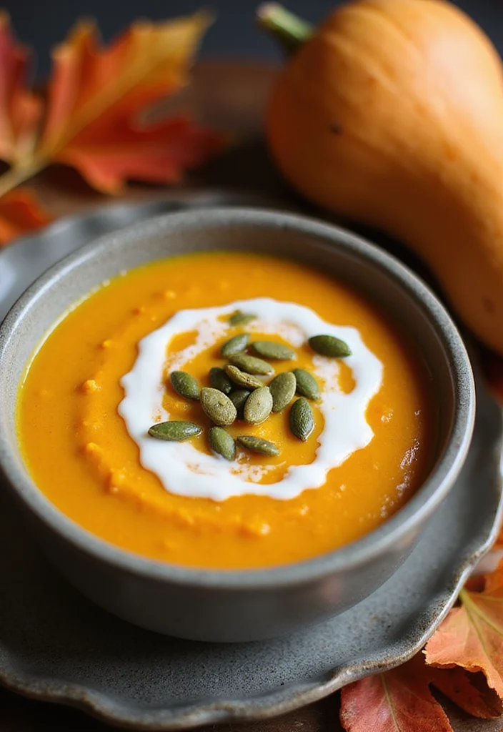 12 Autumn Healthy Recipes with Seasonal Flavor - 4. Butternut Squash Soup