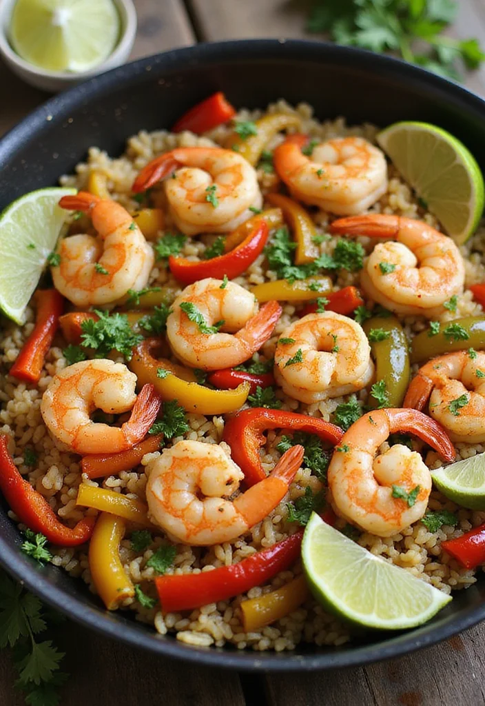 12 Easy Rice Dinner Recipes for Simple Meals - 2. Spicy Shrimp and Rice Skillet