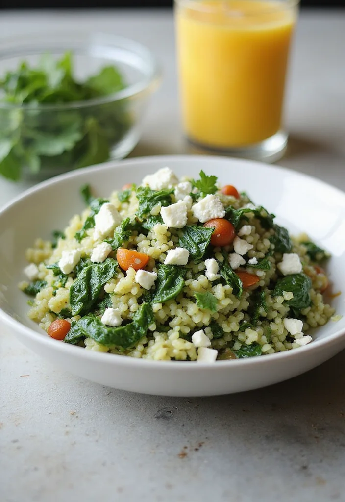12 Easy Rice Dinner Recipes for Simple Meals - 7. Spinach and Feta Rice Pilaf