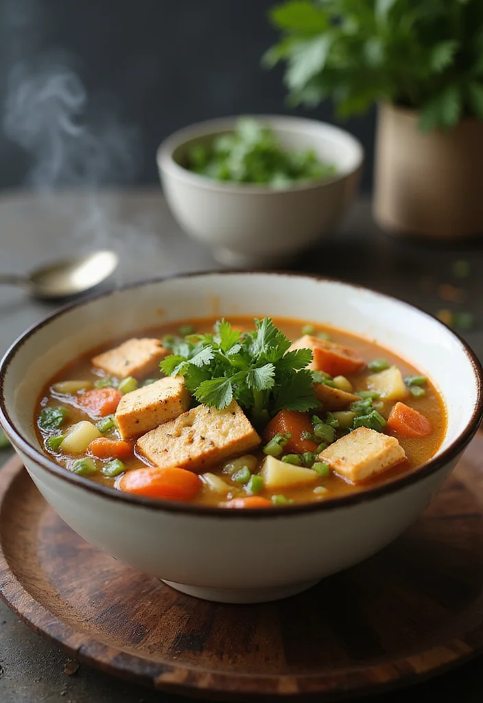 12 Fat Loss Dinner Recipes: Light and Satisfying - 10. Thai Coconut Soup with Tofu